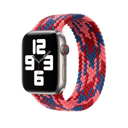 Apple Watch 42mm Wiwu Braided Solo Loop Contrast Color Large Saat Kordon Kayış Bileklik