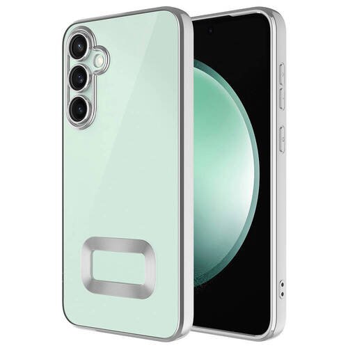 Galaxy A55 Kılıf Köşeleri Renkli Şeffaf Kamera Korumalı Silikon Luxury Kapak