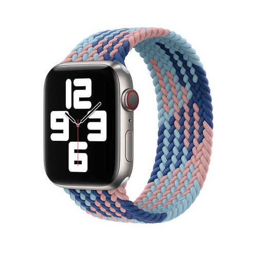 Apple Watch 42mm Wiwu Braided Solo Loop Contrast Color Small Saat Kordon Kayış Bileklik