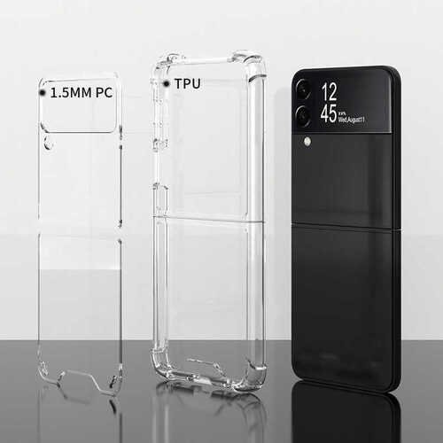 Galaxy Z Flip 3 Kılıf Köşeleri Airbagli Anti Shock Silikon