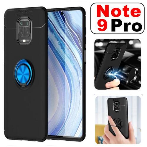 Redmi Note 9 Pro Yüzük Standlı Manyetikli Kamera Korumalı Kılıf