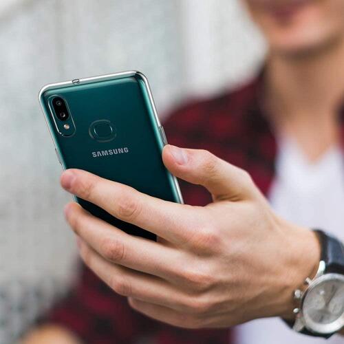 Galaxy A10S Kılıf İnce ve Esnek Şeffaf Süper Silikon