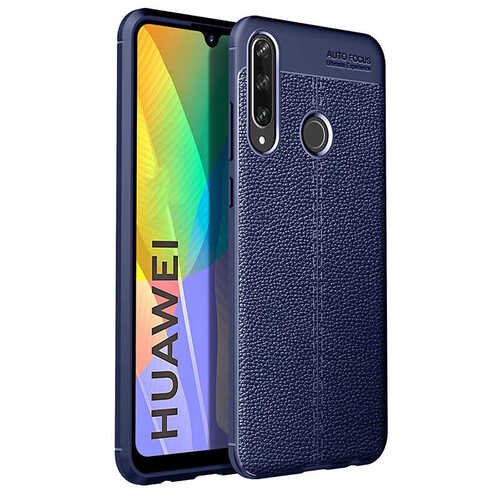 Huawei P40 Lite E Deri Desenli Kamera Korumalı Silikon Kılıf