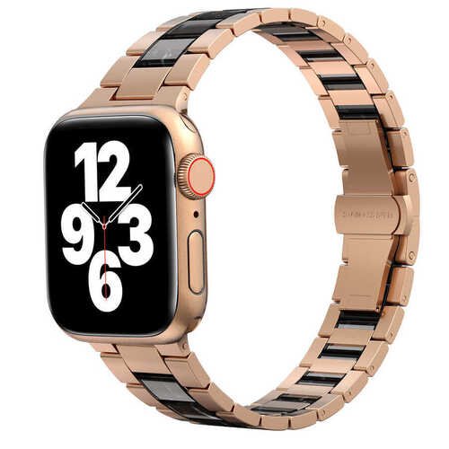 Apple Watch 44mm Wiwu Resin Steel Belt Metal Saat Kordon Kayış Bileklik