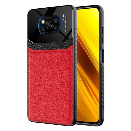 Xiaomi Mi 11İ Kılıf Deri Görünümlü Tasarım Sert Arka Kapak