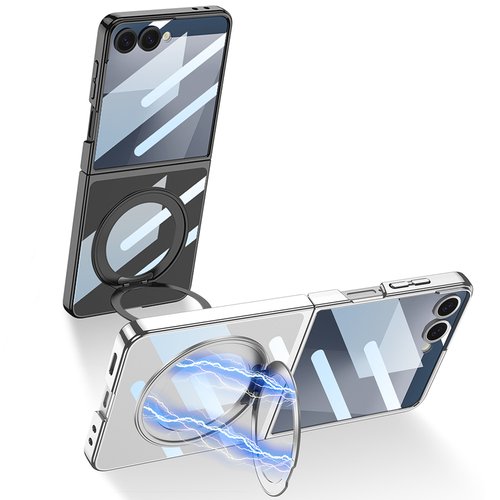 Galaxy Z Flip 7 M-safe Şarj Özellikli Kıpta KPT-02 Standlı Kapak