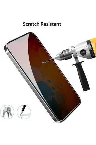 Iphone 14 Pro Max Uyumlu Hayalet Cam Tam Kaplayan Kırılmaz Ekran Koruyucu.