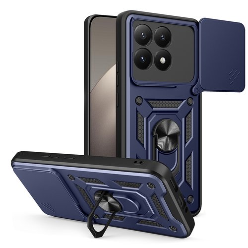 Xiaomi 15T Kılıf Magnetik Standlı Kamera Korumalı Sürgülü Vega Kapak