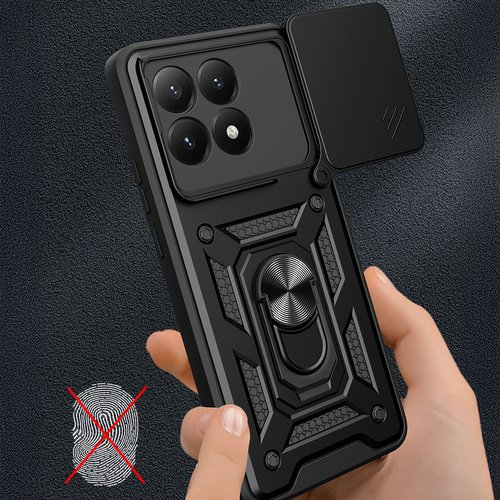 Xiaomi 15T Kılıf Magnetik Standlı Kamera Korumalı Sürgülü Vega Kapak