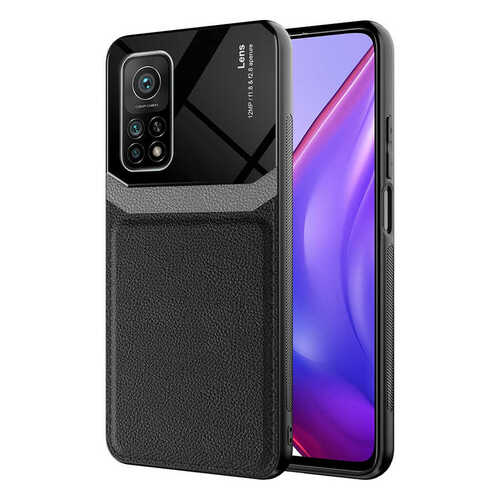 Xiaomi Mi 10T 5G Kılıf Deri Görünümlü Tasarım Sert Arka Kapak