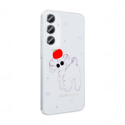 Galaxy S24 FE Kılıf Şeffaf Desenli Figürlü Folk Sert Kapak