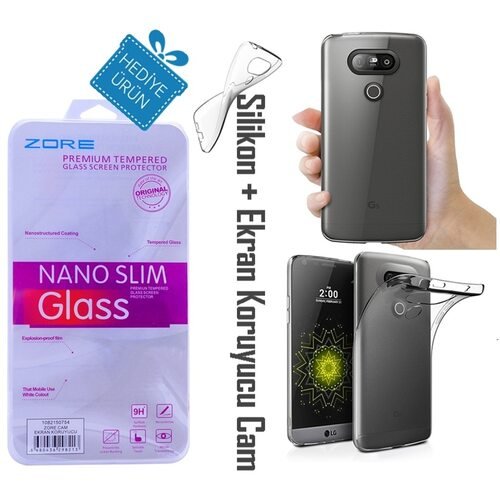 NEFFOS Y5L Şeffaf İnce Kılıf + Ekran Koruyucu Cam Hediye