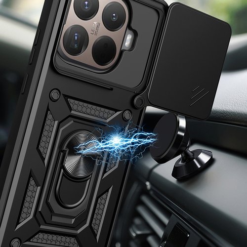 Xiaomi 15T Pro Kılıf Magnetik Standlı Kamera Korumalı Sürgülü Vega Kapak