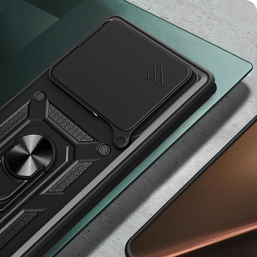Xiaomi 15T Pro Kılıf Magnetik Standlı Kamera Korumalı Sürgülü Vega Kapak