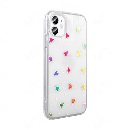 iPhone 11 Kılıf Şeffaf Desenli Figürlü Folk Sert Kapak