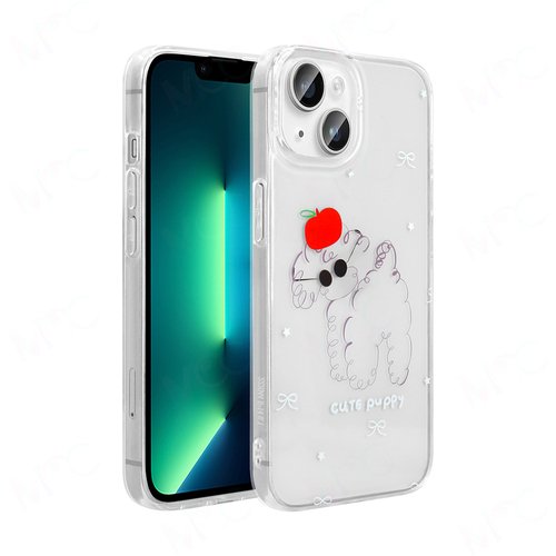 iPhone 13 Kılıf Şeffaf Desenli Figürlü Folk Sert Kapak