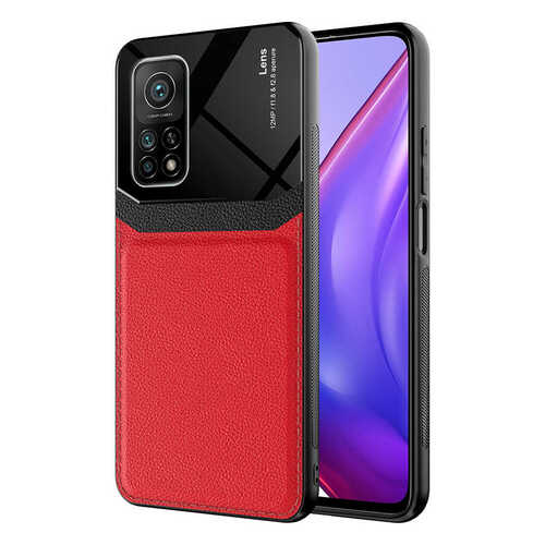 Xiaomi Mi 10T Pro 5G Kılıf Deri Görünümlü Tasarım Sert Arka Kapak