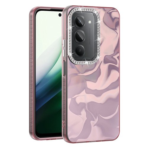 Xiaomi Redmi 15 Kılıf Parlak Kamera Çevresi Taş Tasarımlı Airbagli Esila Kapak