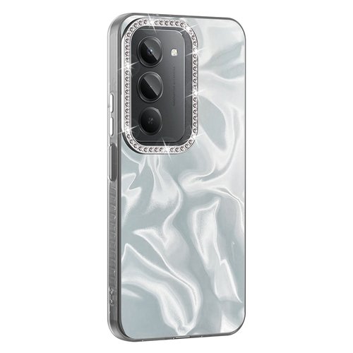 Xiaomi Redmi 15 Kılıf Parlak Kamera Çevresi Taş Tasarımlı Airbagli Esila Kapak