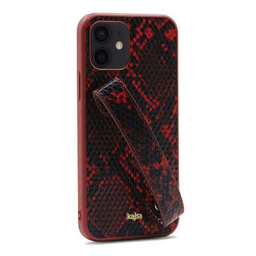 Apple iPhone 12 Pro Kılıf Kajsa Glamorous Serisi Snake Handstrap Kapak