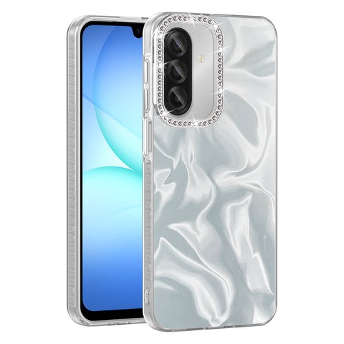 Galaxy A37 Kılıf Parlak Kamera Çevresi Taş Tasarımlı Airbagli Esila Kapak