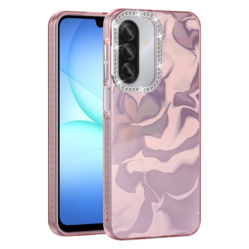 Galaxy A57 Kılıf Parlak Kamera Çevresi Taş Tasarımlı Airbagli Esila Kapak