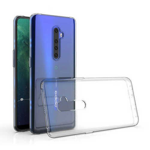 Oppo Reno 2Z Kılıf İnce ve Esnek Şeffaf Süper Silikon