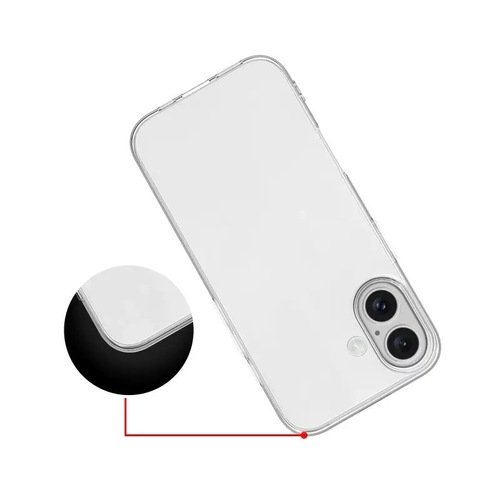 iPhone 17 Kılıf İnce ve Esnek Şeffaf Süper Silikon