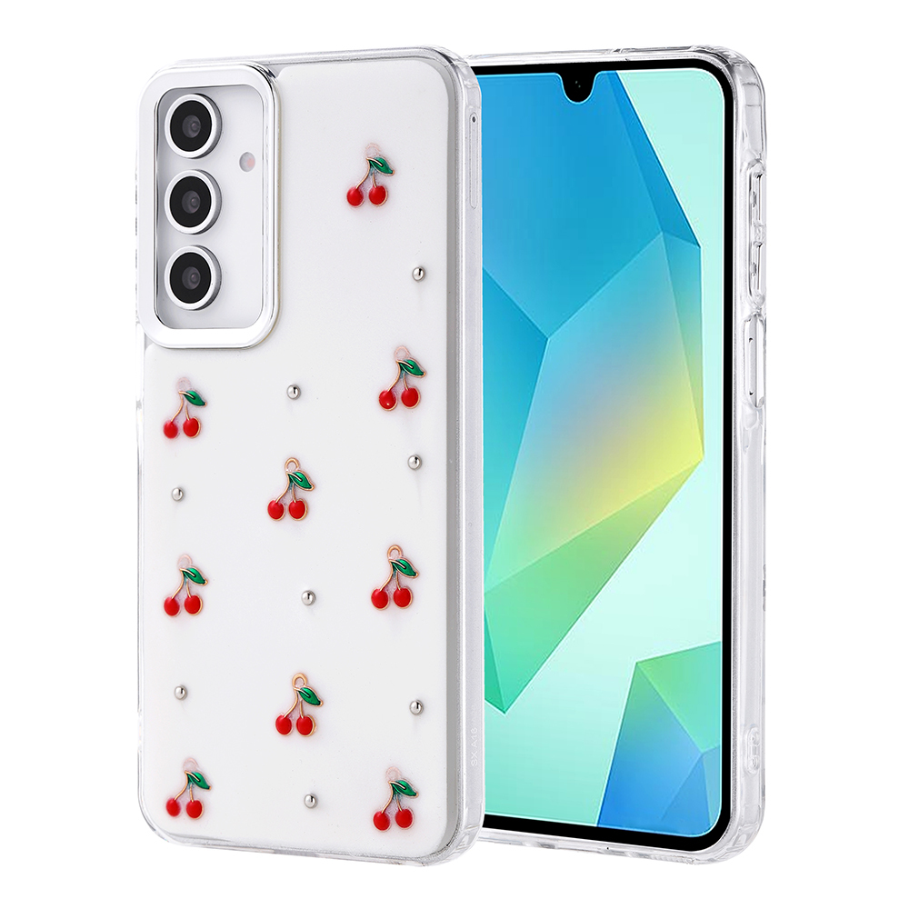 Galaxy A16 Kılıf Airbag Tasarımlı Simli Şeffaf Kutup Kapak