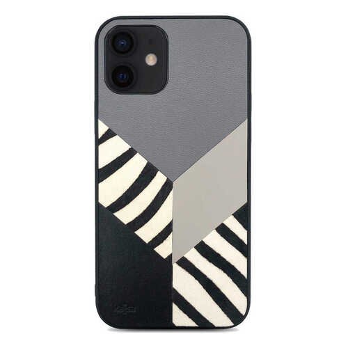 Apple iPhone 12 Pro Kılıf Kajsa Glamorous Serisi Zebra Combo Kapak