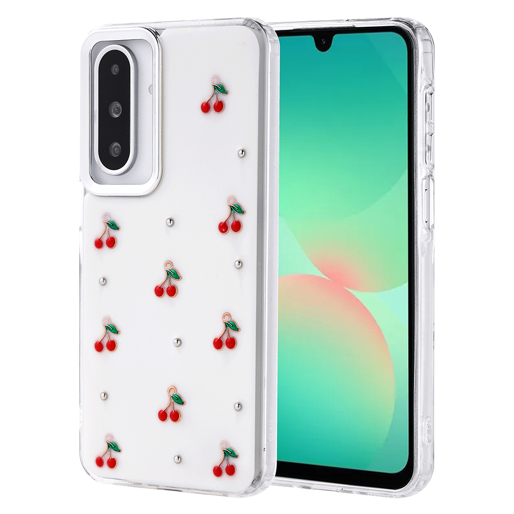 Galaxy A26 Kılıf Airbag Tasarımlı Simli Şeffaf Kutup Kapak