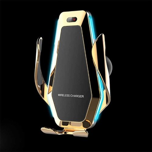 Wireless Şarj Özellikli Araç Telefon Tutucu Gümüş
