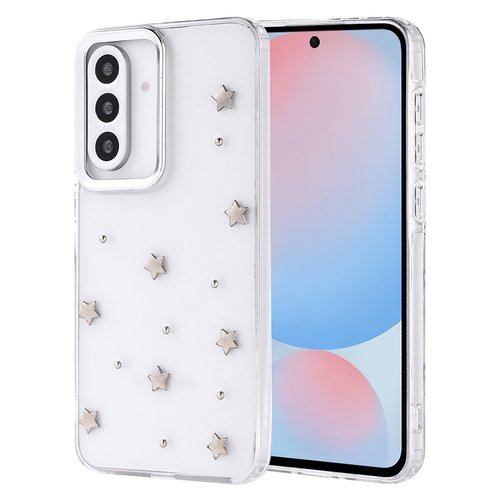 Galaxy A56 Kılıf Airbag Tasarımlı Simli Şeffaf Kutup Kapak