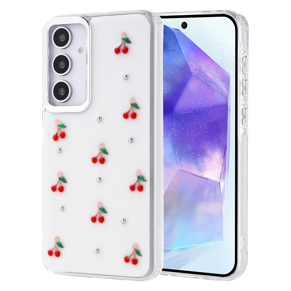 Galaxy A35 Kılıf Airbag Tasarımlı Simli Şeffaf Kutup Kapak