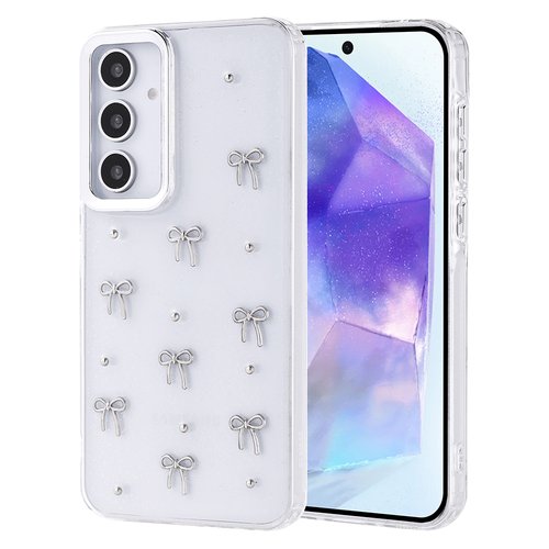 Galaxy A35 Kılıf Airbag Tasarımlı Simli Şeffaf Kutup Kapak