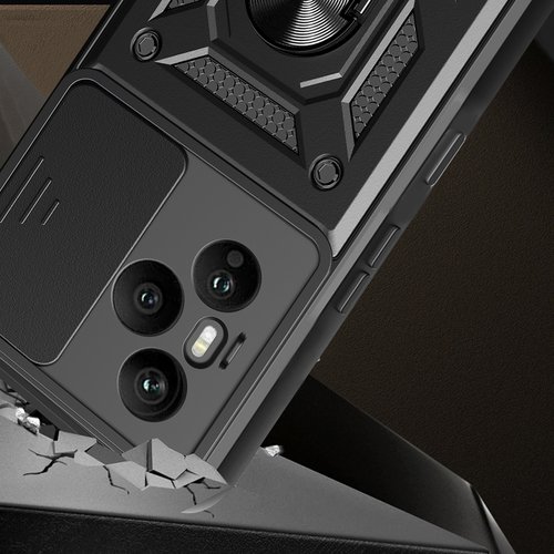 Honor 400 Pro Kılıf Magnetik Standlı Kamera Korumalı Sürgülü Vega Kapak