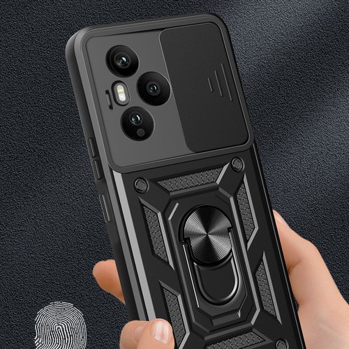 Honor 400 Pro Kılıf Magnetik Standlı Kamera Korumalı Sürgülü Vega Kapak