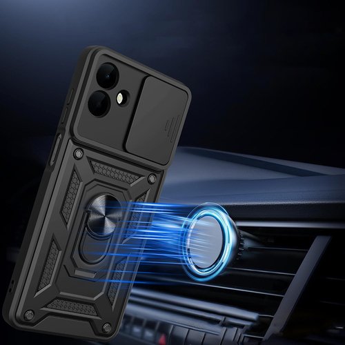 Galaxy A07 Kılıf Magnetik Standlı Kamera Korumalı Sürgülü Vega Kapak