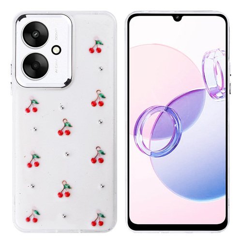 Xiaomi Redmi 13C Kılıf Airbag Tasarımlı Simli Şeffaf Kutup Kapak