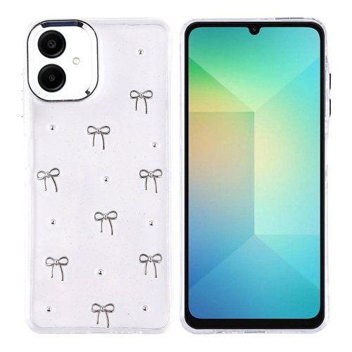 Galaxy A06 Kılıf Airbag Tasarımlı Simli Şeffaf Kutup Kapak