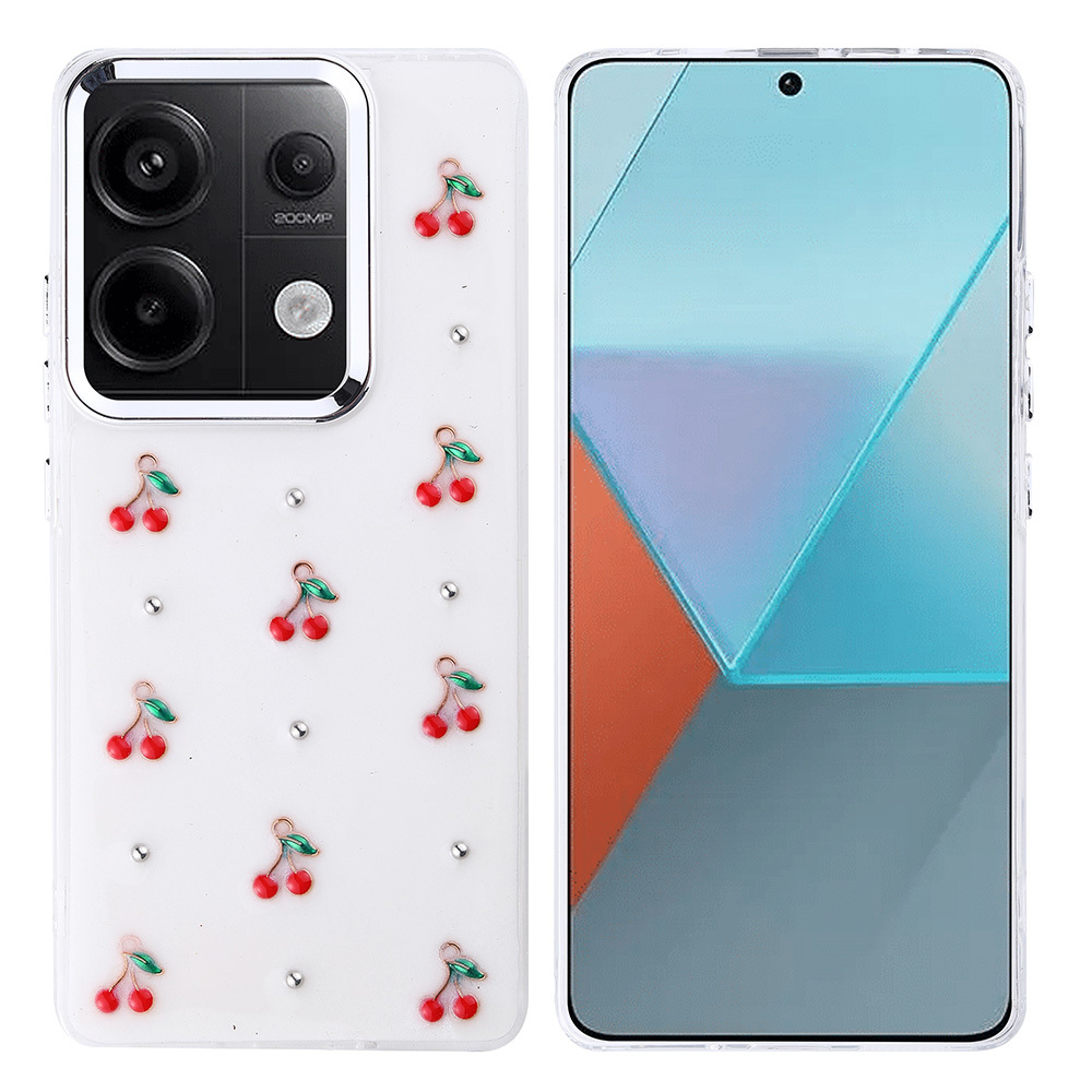 Xiaomi Redmi Note 13 Pro 4G Kılıf Airbag Tasarımlı Simli Şeffaf Kutup Kapak