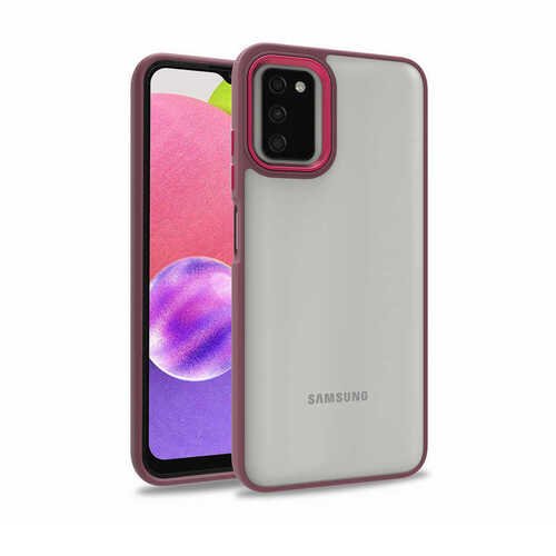 Galaxy A03S Kılıf Kamera Korumalı Mat Renkli Silikon