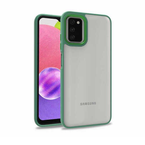 Galaxy A03S Kılıf Kamera Korumalı Mat Renkli Silikon