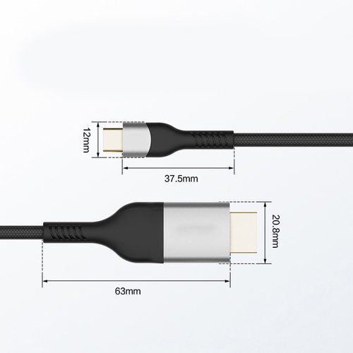 QG06 8K 60 Hz Görüntü Kalitesi Type-C to HDMI Kablo 1.8M