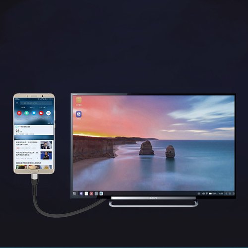 QG06 8K 60 Hz Görüntü Kalitesi Type-C to HDMI Kablo 1.8M