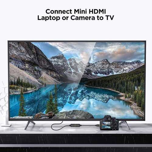 Qgeem QG-HD20 Mini HDMI Uzatma Kablosu 25 cm 4K 60Hz Male to Female Mini HDMI Kablo