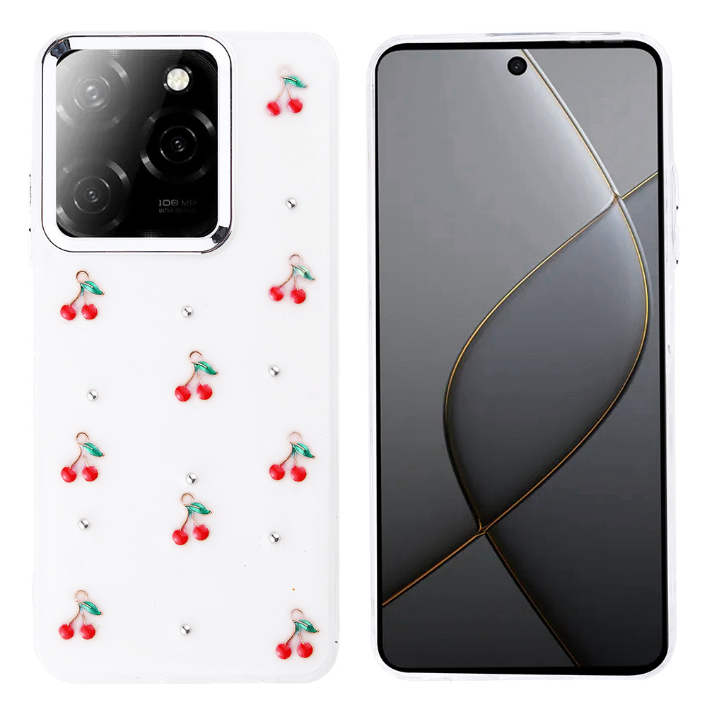 Tecno Spark 20 Pro 5G Kılıf Airbag Tasarımlı Simli Şeffaf Kutup Kapak