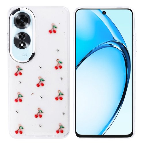 Oppo A60 Kılıf Airbag Tasarımlı Simli Şeffaf Kutup Kapak