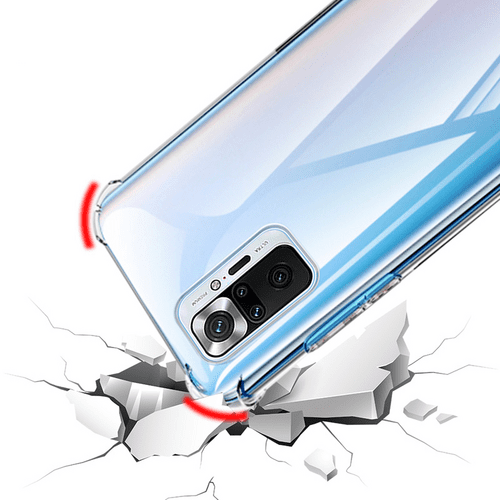 Xiaomi Redmi Note 10 Pro Kılıf Köşeleri Airbagli Anti Şok Şeffaf Zırh