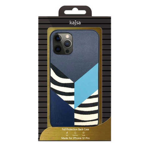 Apple iPhone 12 Pro Kılıf Kajsa Glamorous Serisi Zebra Combo Kapak